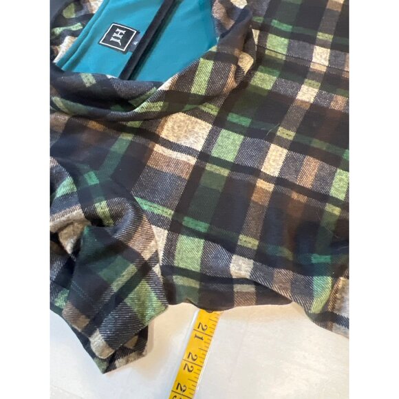 JH Dress Green Black Plaid Short Sleeve XL - Picture 7 of 7